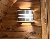 Harvia nerez venkovní osvětlení + osvětlení pod saunovými lavicemi