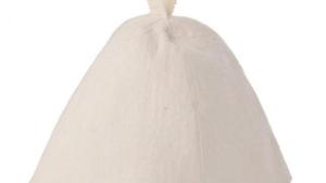 Čepice do sauny - vlněná bílá