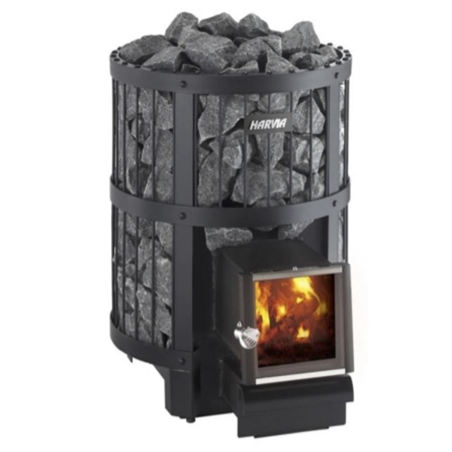 Harvia Pro 20 SL Black 16 kW - 6 balení saunových kamenů