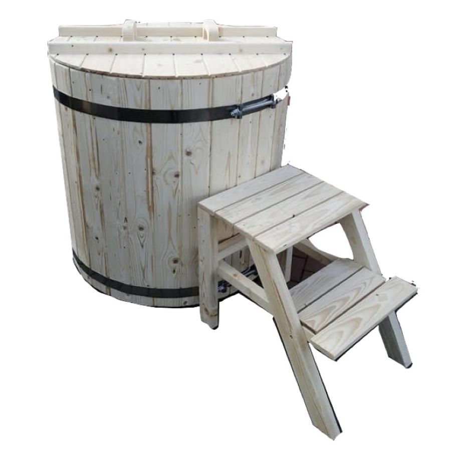 Celodřevěná ochlazovací káď - musí být stále naplněna vodou