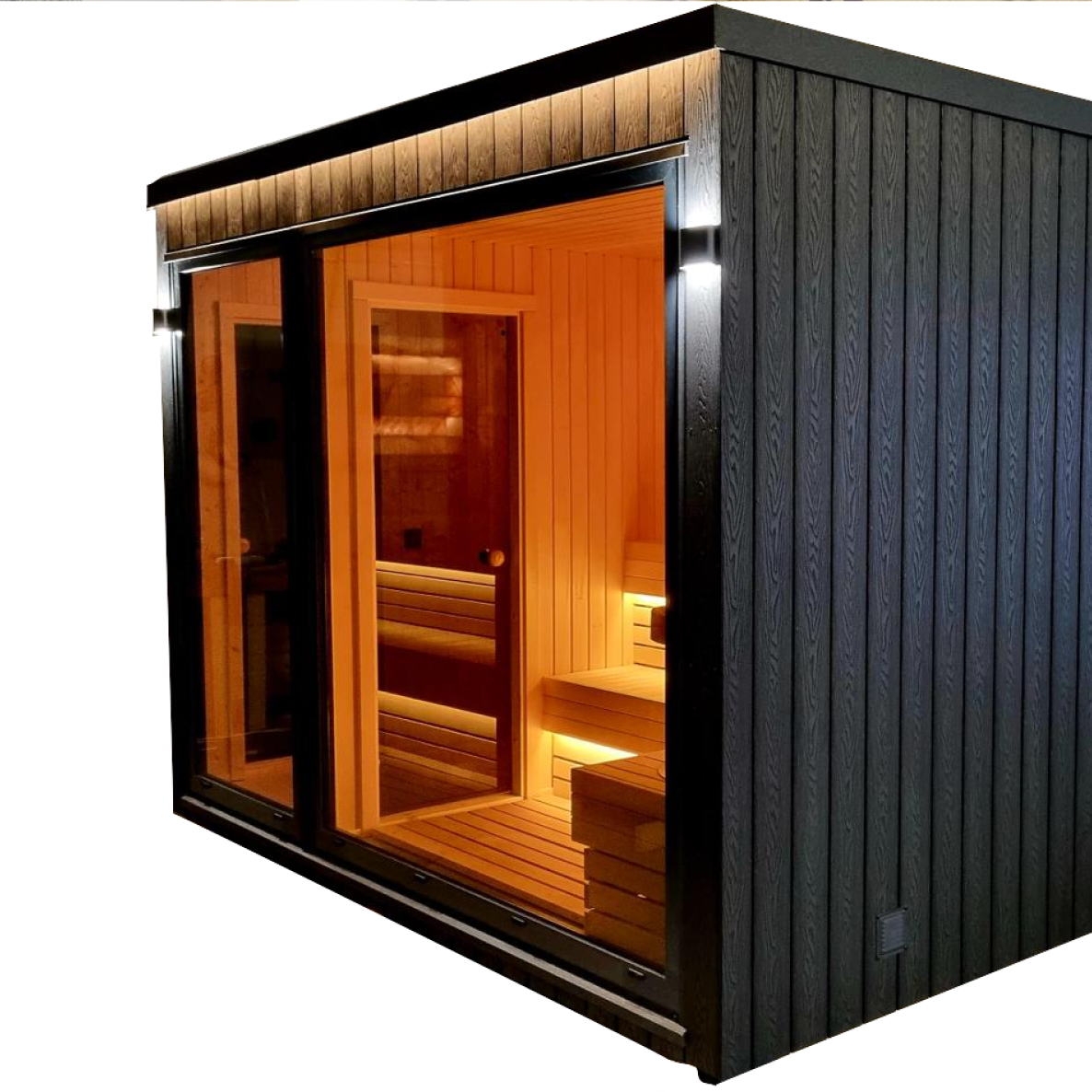 sauna Exclusive+ s možností sprchovacího boxu - Nordic line
